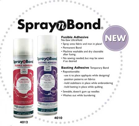 SpraynBond Basting &amp; Fusible Adhesives 