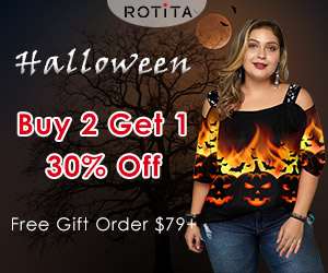 Halloween Buy 2 Get 1 30% Off Free Gift Order $79+