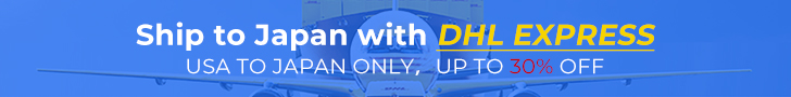 Ship to Japan with DHL Express, up to 30% off.