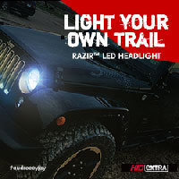 Light Your Own Trail. RAZIR LED