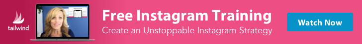 free instagram training banner