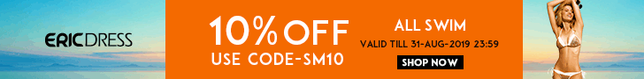 All Bikinis&Swimwear 10% Off, Code:SM10, Shop Now!