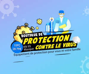 Find effective protections against the virus at the best price. 50pcs masks from 31 €. (1) Time: 13th Mar. 2020 - 28th Mar. 2020 (2) Available Market: France