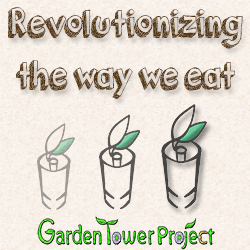 Terracotta Composting 50-Plant Garden Tower by Garden Tower Project