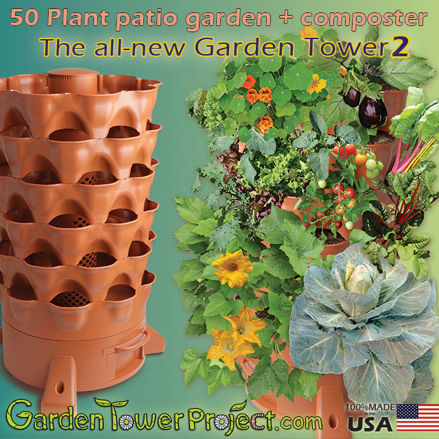 Garden Tower 2 Conteneur de compostage de 50 plantes