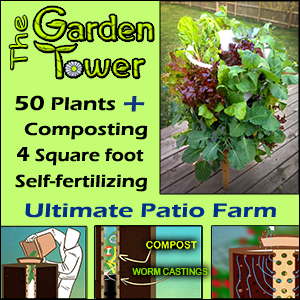 Terracotta Composting 50-Plant Garden Tower by Garden Tower Project