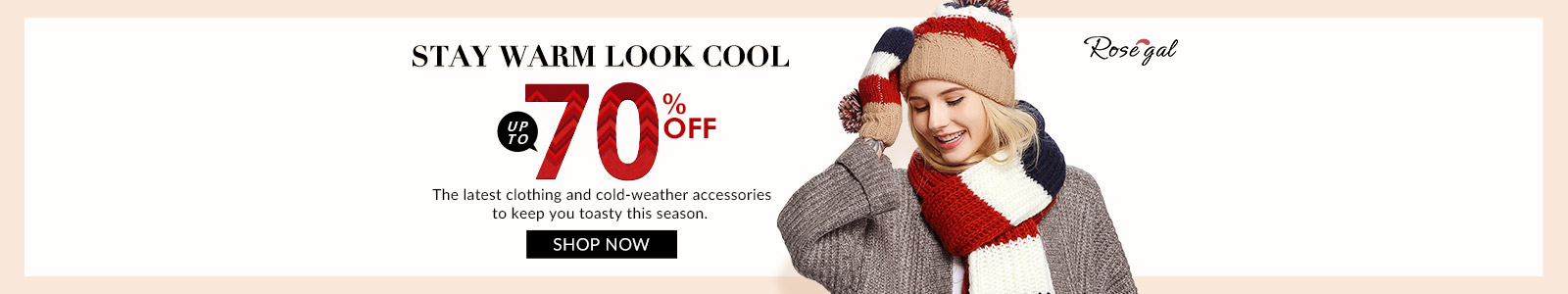 Rosegal Winter: Up to 70% OFF+Free Shipping