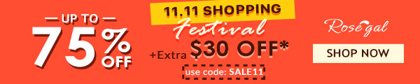 Special for 11.11 Sale: Up to extra $30 OFF