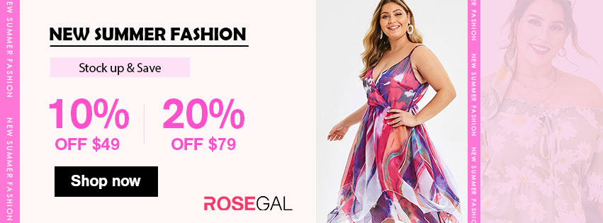 New Summer Fashion-10% off $49, 20% off $79