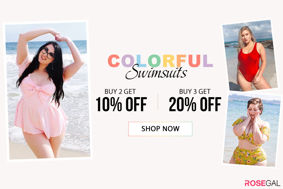 Colorful Swimwears--Buy 2 Get 10% Off?Buy 3 Get 20% Off