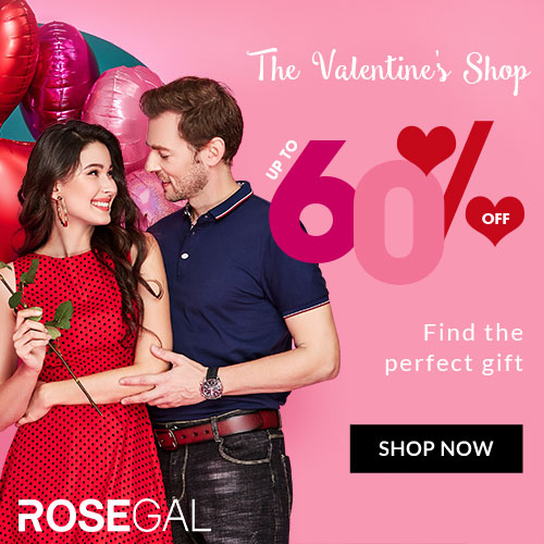 Valentine's Day SALE! Up To 60% OFF on Your Order
