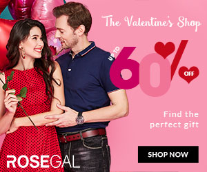 Valentine's Day SALE! Up To 60% OFF on Your Order