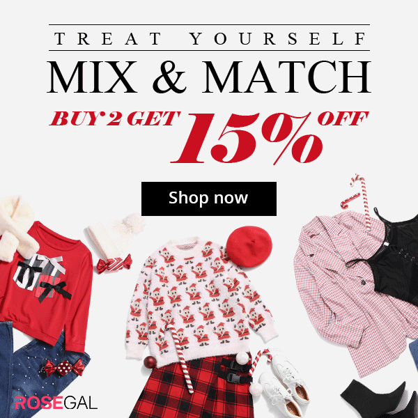 ROSEGAL Holiday Mix&Match, Buy 2 Get 15% Off