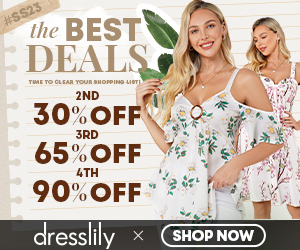 dresslily the best deal!Buy 2nd get 30%off!Buy 3rd get 65%off!Buy 4th get 90%off!