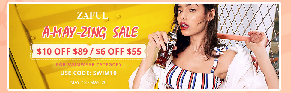 Zaful May’s Sale: $55-$6, $89-$10
