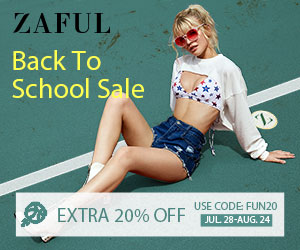 Zaful "Back to School" Sale: Extra 20% off All Orders with Code: FUN20 7/28-8/25