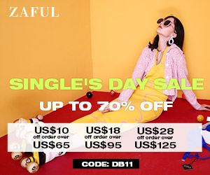 ZAFUL 2021 SINGLE'S DAY SALE: $65-$10 | $95-$18 | $125-$28