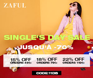 ZAFUL EUR: 2021 SINGLE'S DAY SALE: 49&euro;-15% | 79&euro;-18% | 119&euro;-22%