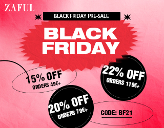 ZAFUL EUR: 2021 BLACK FRIDAY PRE-SALE & TAHNKSGIVING DAY SALE