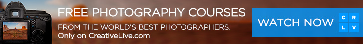 Watch free photography courses on CreativeLive