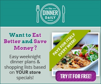 Dinner Daily helps you save money with dinner plans and shopping lists based on YOUR store specials!