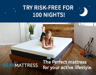 girl on bear mattress
