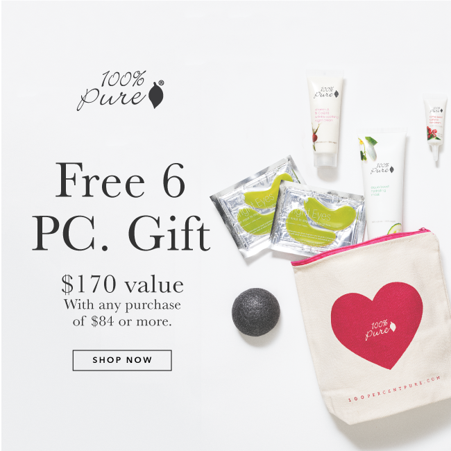 100% Pure 6 Piece Gift with Purchase