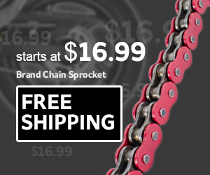 Motorcycle chains and sprockets