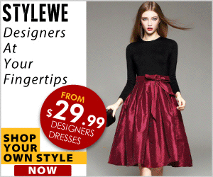 Designers' dresses at StyleWe