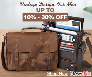 Newchic Vintage Design For Men/Up To 10%-30% Off