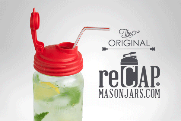Minimize Plastic Bottle usage with reCAP Mason Jars lids