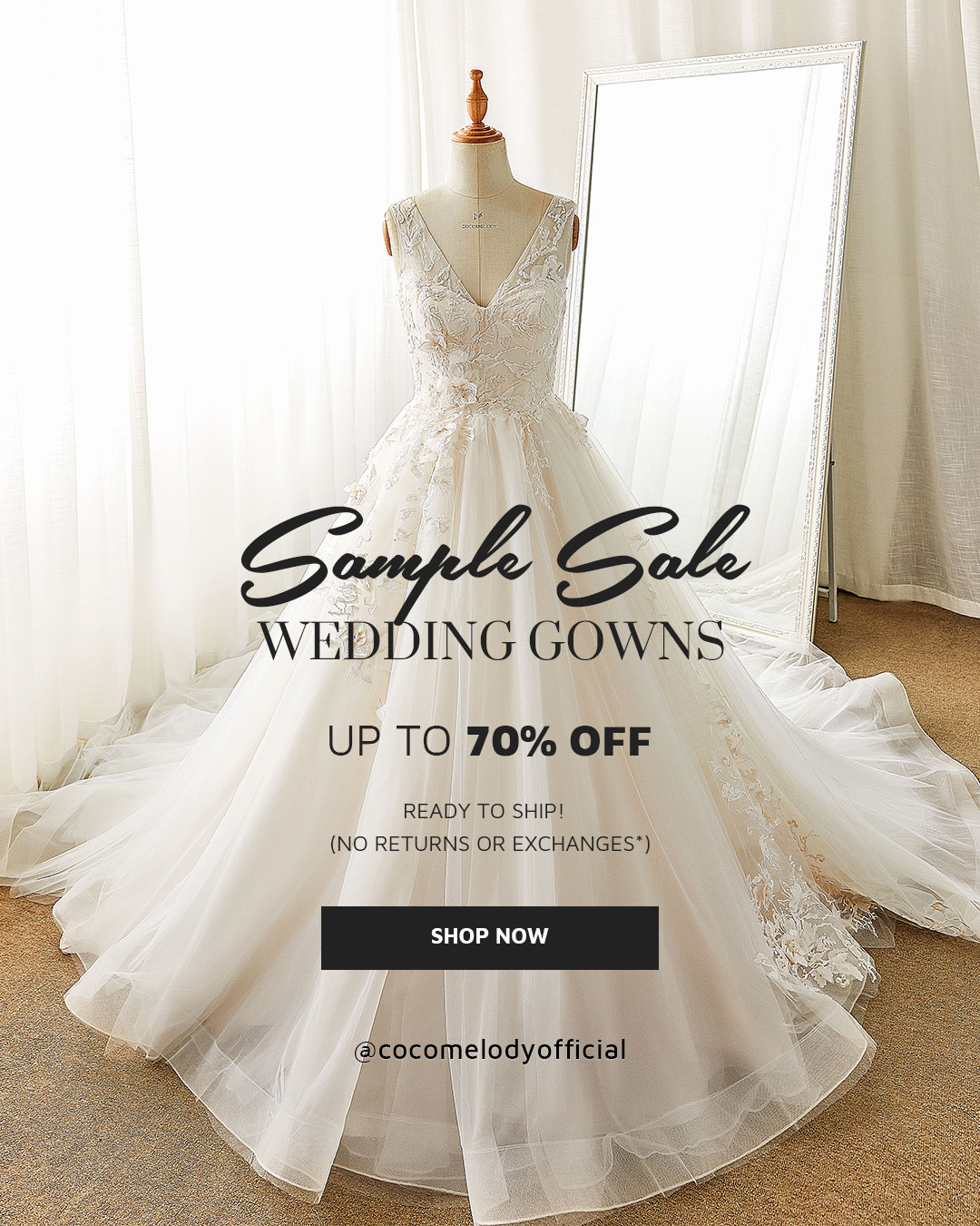 Bridal Gowns Clearance!