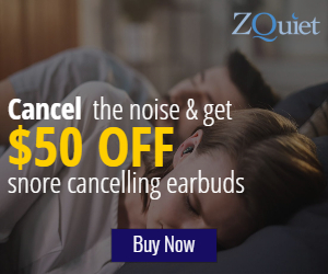 QuietOn Snore Cancelling Earbuds at ZQuiet.com