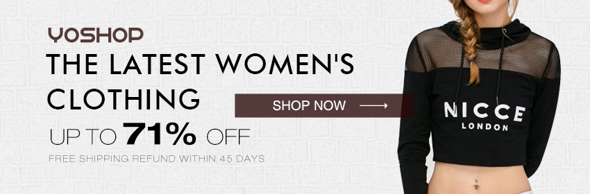 Update your wardrobe with yoshop's latest women's clothing! Enjoy free shipping and up to 71% OFF! Shop now!