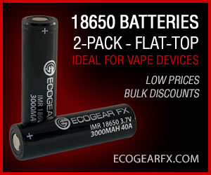 18650 Batteries Flat-Top