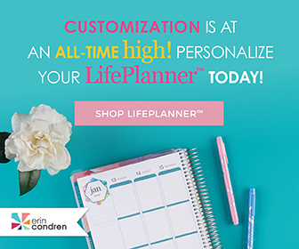 Erin Condren life planner.  Blogging Resource for Productivity