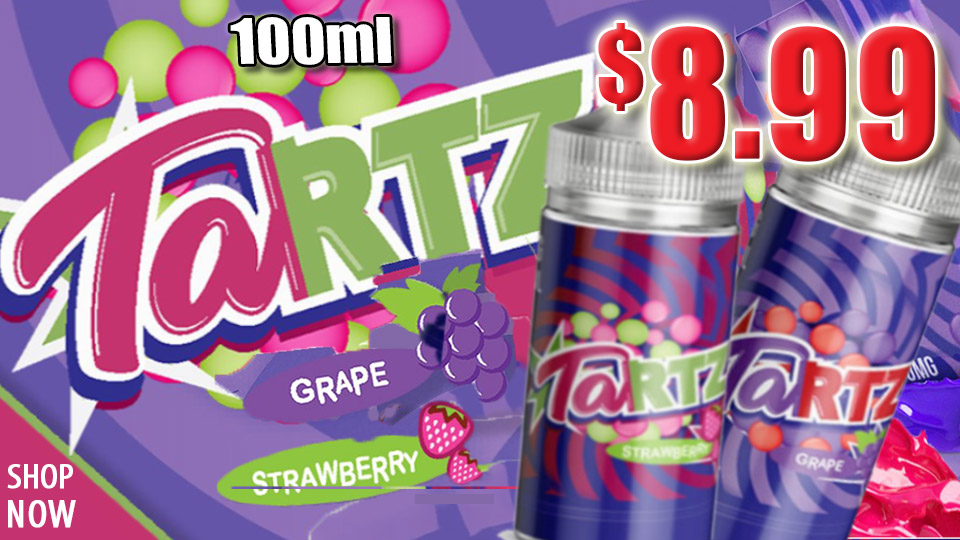 TARTZ VAPE JUICE 100ML $8.99