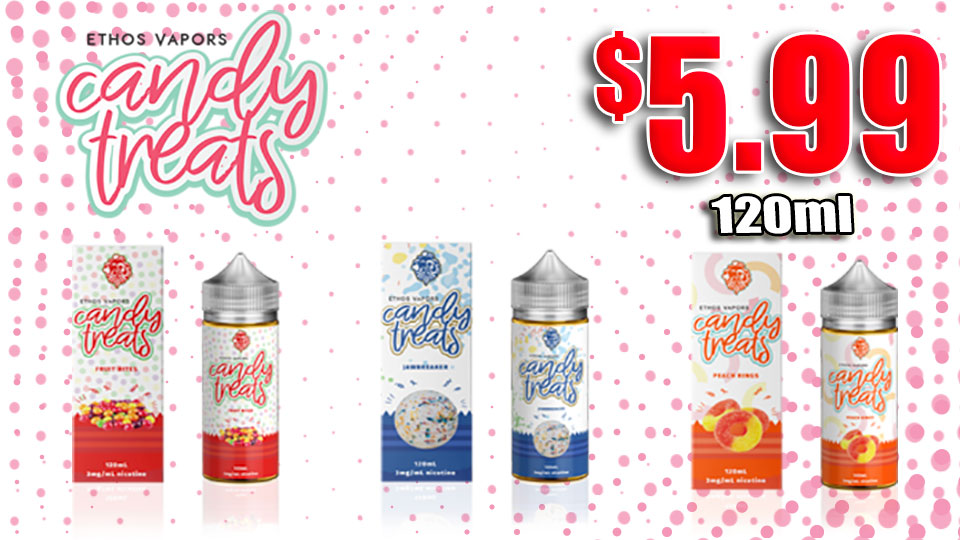 Ethos Candy Treats $5.99 120ml E-Juice