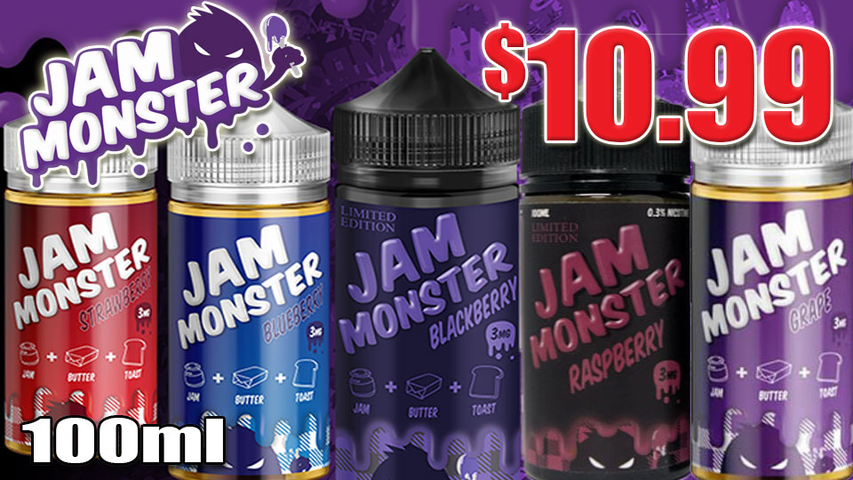 RASPBERRY JAM MONSTER 100ML E-LIQUID $9.99