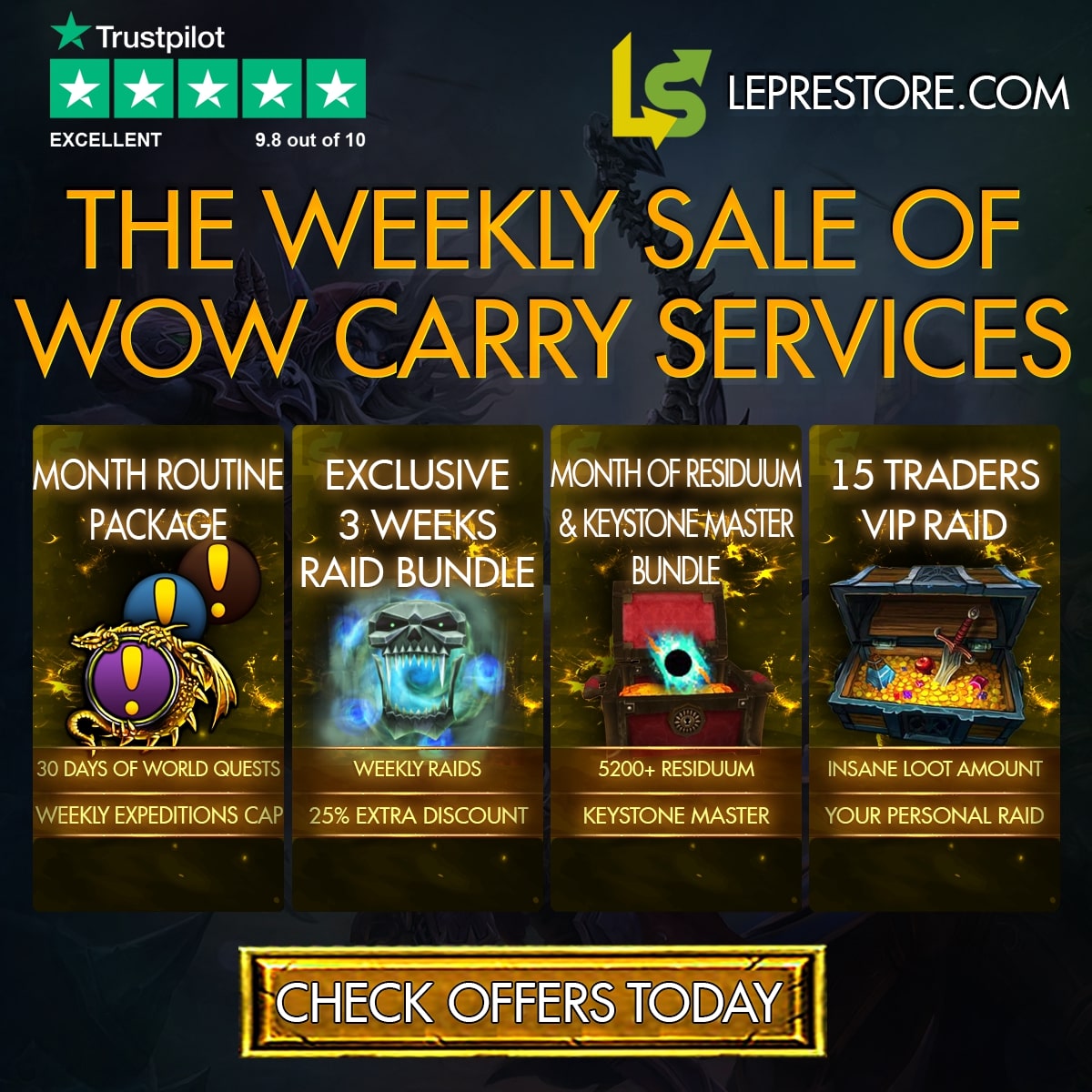 The Weekly Sale of WoW Carry Services