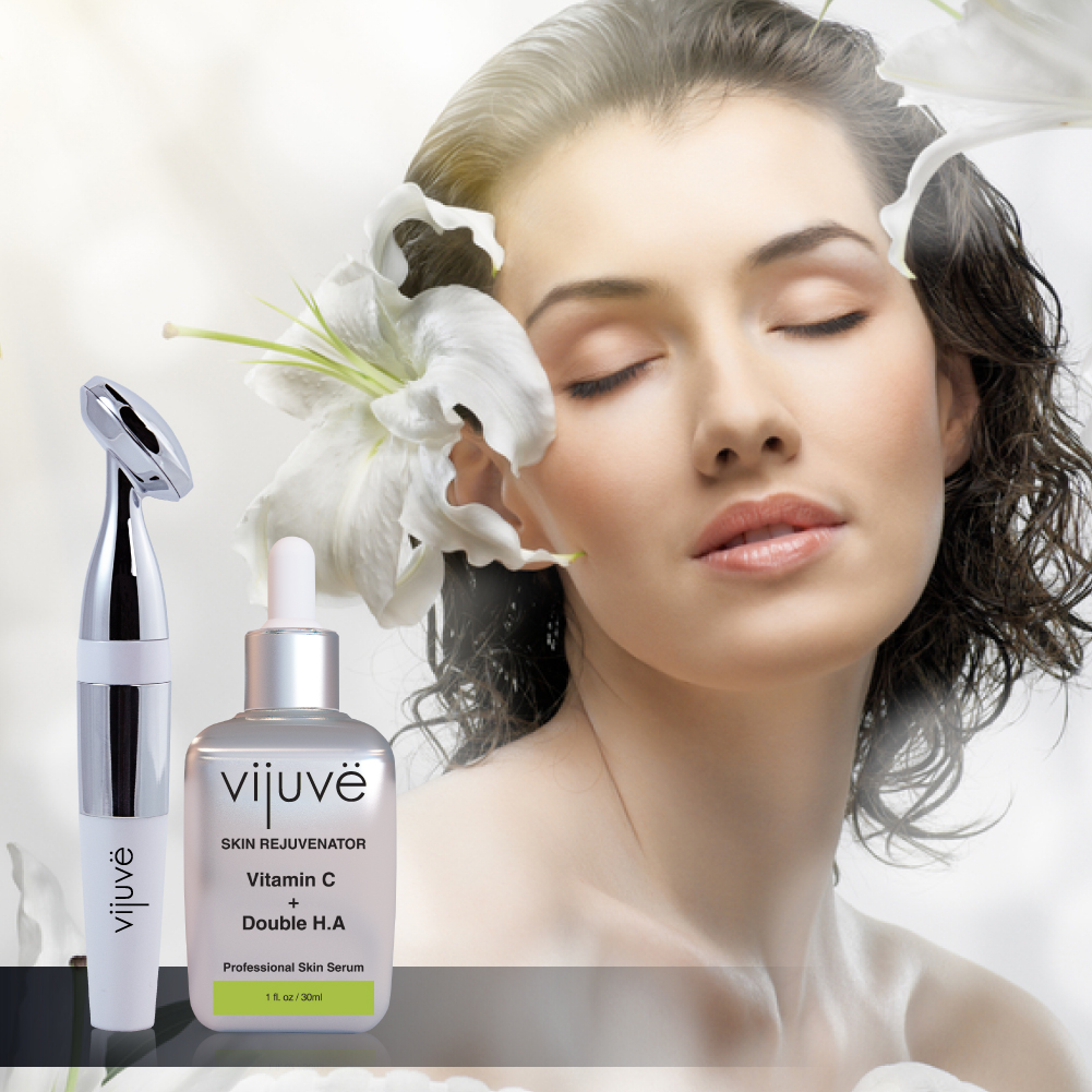 VIJUVE Face massager and serum, massager and serum, VIJVUE