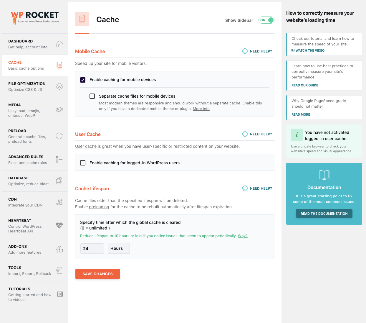 WP Rocket - WordPress Caching Plugin