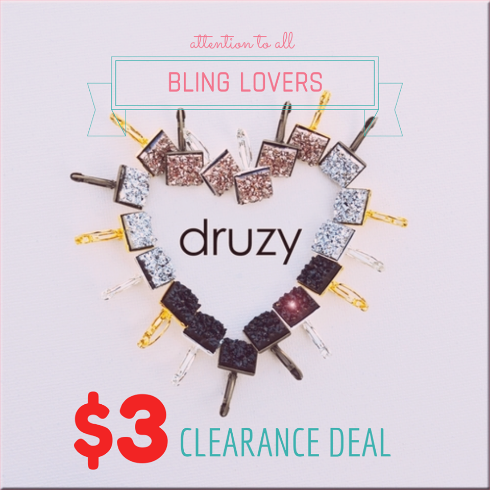Druzy Earring Clearance