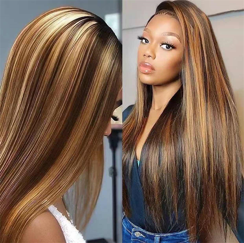 colorful human hair lace wigs for women 