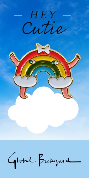 rainbow enameled pin