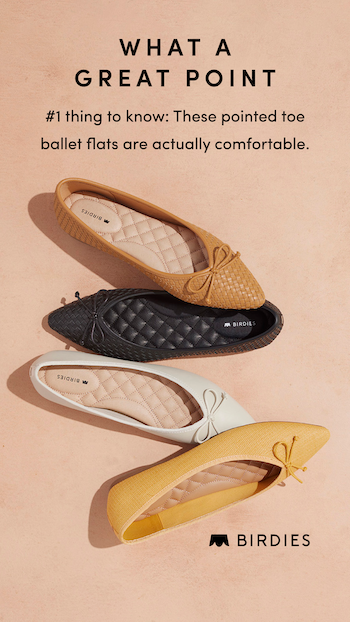 BIRDIES POINTY TOE FLATS