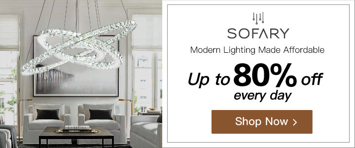 Sofary - Modern Lighting @ up to 80% off every day! Get luxury for less. Visit www.sofary.com + Shop Now! FREE SHIPPING!