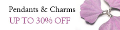 Up to 30% OFF on Pendants & Charms, ends on July 25th, 2018 PST