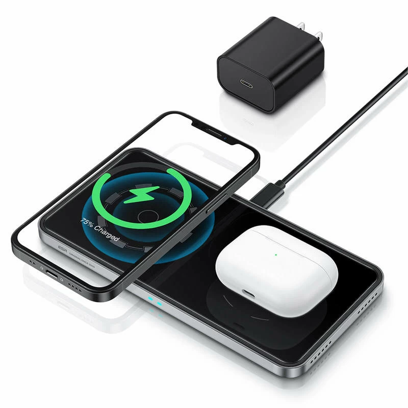 ESR Gear - 65% off for HaloLock™ 2-in-1 Magnetic Wireless Charger