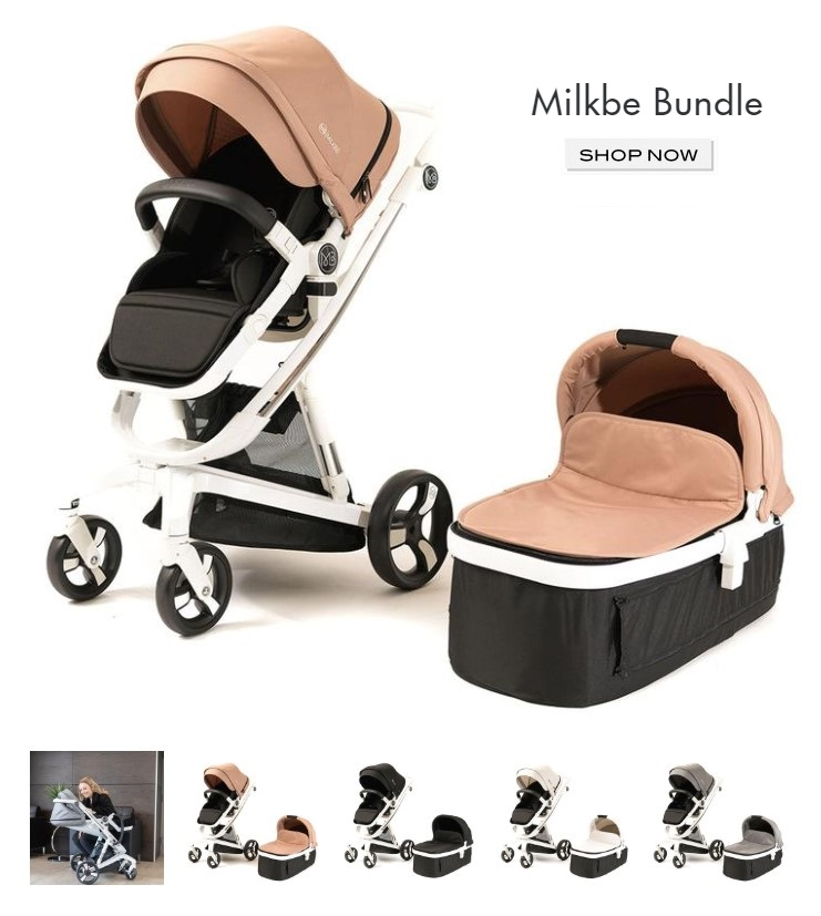 Milkbe Stroller Bundle - Self Stopping Milkbe Stroller